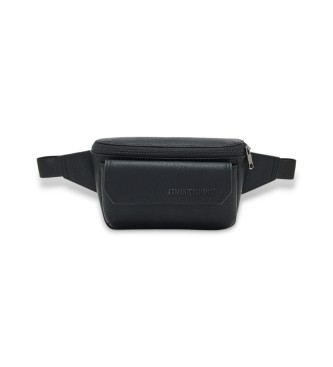 AIX Armani Exchange Saco de viagem com efeito martelado preto