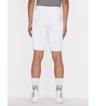 Armani Exchange Short en tissu ponge blanc