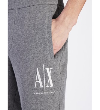 Armani Exchange Grijze French terry shorts