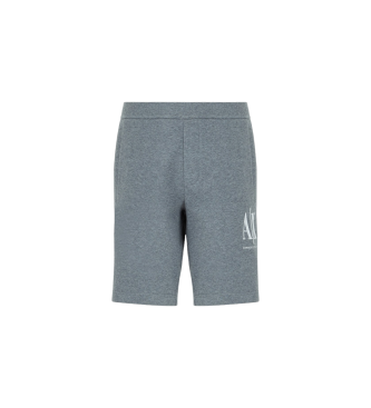 Armani Exchange Short de rizo francs gris