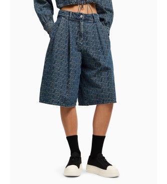 Armani Exchange Bermudashorts Lux blau