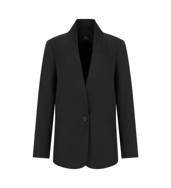 Armani Exchange Black deconstructed blazer