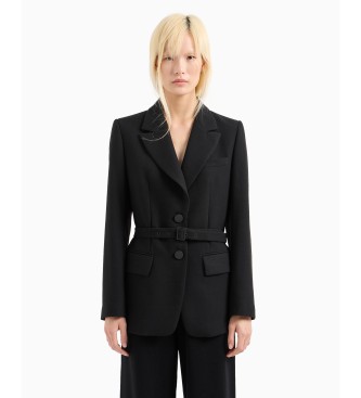 Armani Exchange Blazer nero singolo