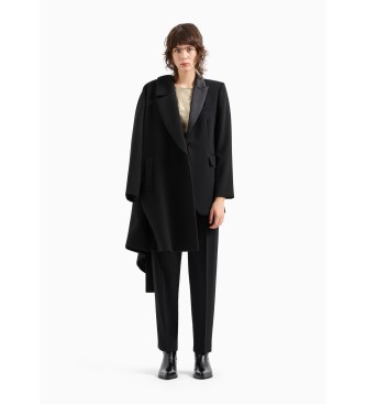 Armani Exchange Blazer in raso nero