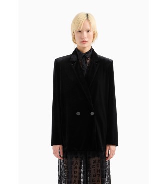 Armani Exchange Semiconstructed Blazer Black