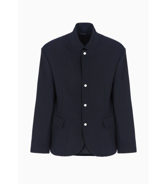 Armani Exchange Blazer mit Reiverschluss Navy