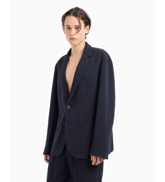 Armani Exchange Blazer piqu marino