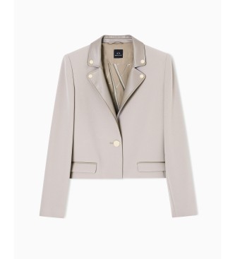 A|X Armani Exchange Americana Crop beige