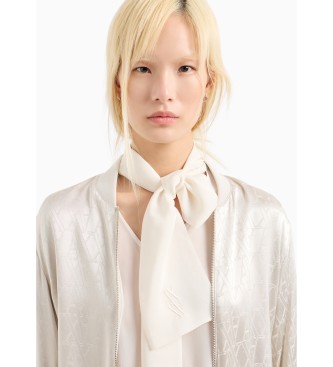 Armani Exchange V-neck blouse white