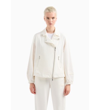 Armani Exchange Biker jacket white