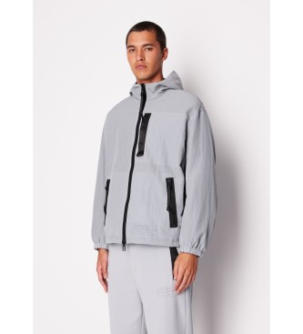 Armani Exchange Wendbarer Windbreaker grau