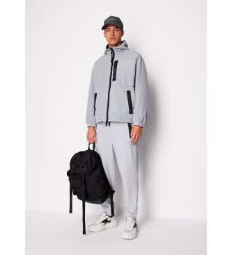 Armani Exchange Wendbarer Windbreaker grau