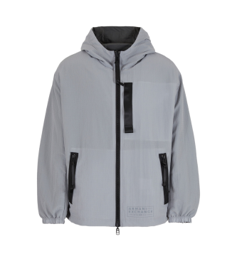 Armani Exchange Wendbarer Windbreaker grau