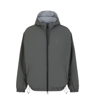 Armani Exchange Wendbarer Windbreaker grau