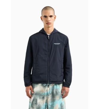 Armani Exchange Omkeerbaar windjack blauw