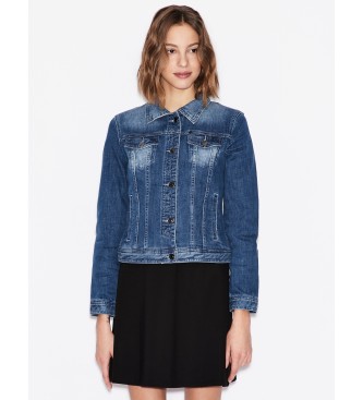 Armani Exchange Blaue Jeansjacke