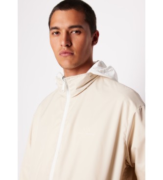 Armani Exchange Vetrovka jakna iz najlona, umazano bela