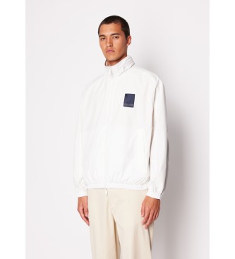 Armani Exchange Windbreaker-jakke i nylon off-white