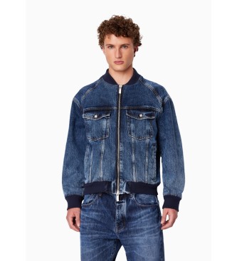 Armani Exchange Blouson bombardier bleu