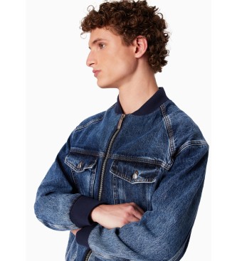 Armani Exchange Giubbotto bomber blu