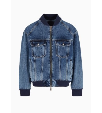 Armani Exchange Giubbotto bomber blu