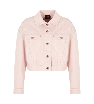 Armani Exchange Chaqueta tejana rosa