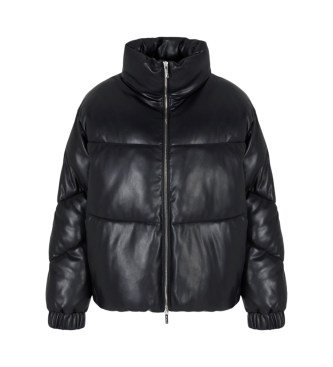 Armani Exchange Gewatteerd jack zwart