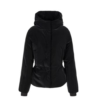 Armani Exchange Padded hooded jacket black