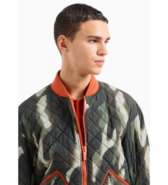 Armani Exchange Giubbotto bomber verde