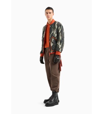 Armani Exchange Giubbotto bomber verde