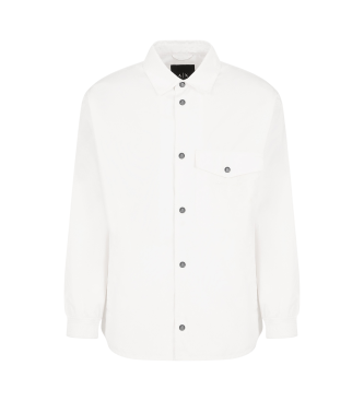 Armani Exchange Hvid overshirt med knapper