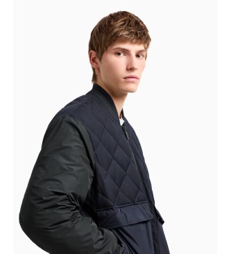 Armani Exchange Casaco bomber azul-marinho