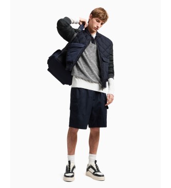 Armani Exchange Casaco bomber azul-marinho