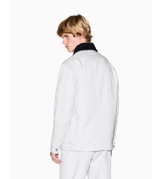 Armani Exchange Bela vetrovna jakna