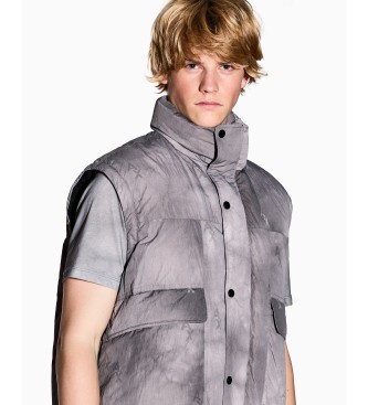 Armani Exchange Jakna s snemljivimi rokavi Blouson Temno siva