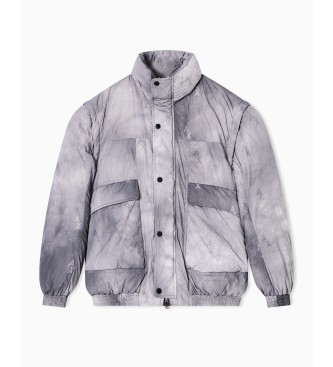 Armani Exchange Jakna s snemljivimi rokavi Blouson Temno siva