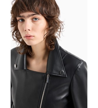 Armani Exchange Giacca da motociclista nera