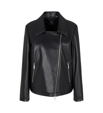 Armani Exchange Giacca da motociclista nera