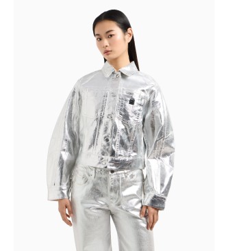 Armani Exchange Veste Truck argent