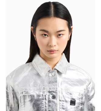 Armani Exchange Veste Truck argent