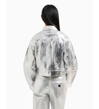 Armani Exchange Veste Truck argent