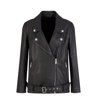 Armani Exchange Chaqueta biker de piel  negro