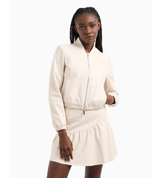Armani Exchange Casaco de bombardeiro bege