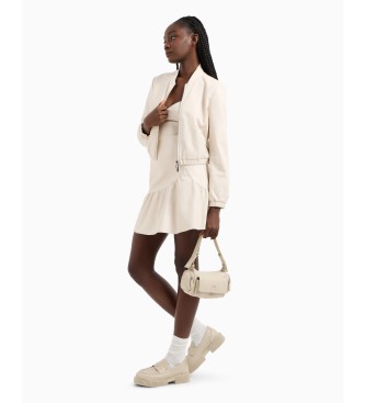 Armani Exchange Casaco de bombardeiro bege