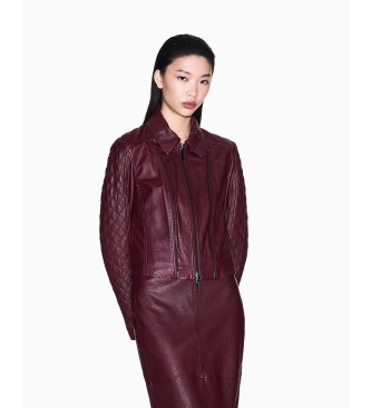 Armani Exchange Bordo kombinirana jakna