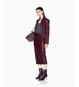 Armani Exchange Bordo kombinirana jakna