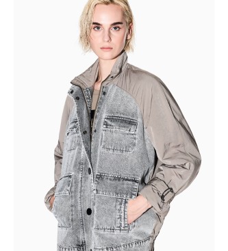 Armani Exchange Jakna Blouson sive barve