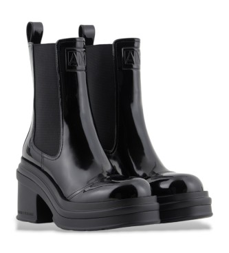 Armani Exchange Black ankle boots