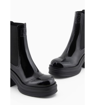 Armani Exchange Black ankle boots