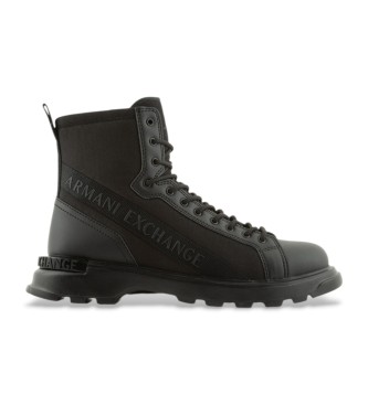 Armani Exchange Bottines  lacets noires